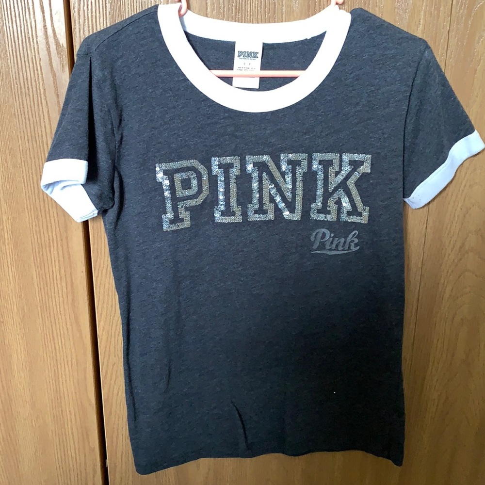 Grey PINK short sleeve shirt